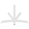 Ekena Millwork Alberta Architectural Grade PVC Gable Bracket, 60"W x 40"H x 2"D x 4"F, 16/12 Pitch GBP060X40X0204ALB00 - alternate 4